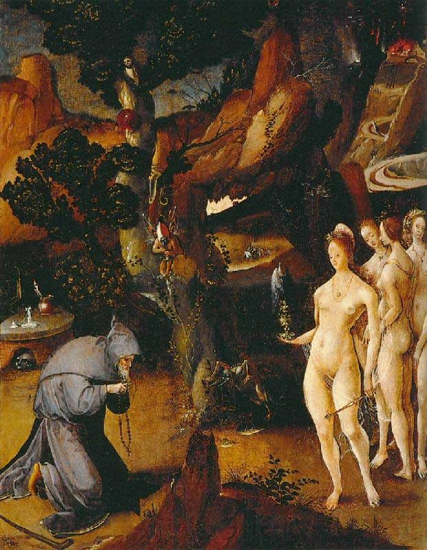 Cesar De Cock Temptation of St Anthony Spain oil painting art